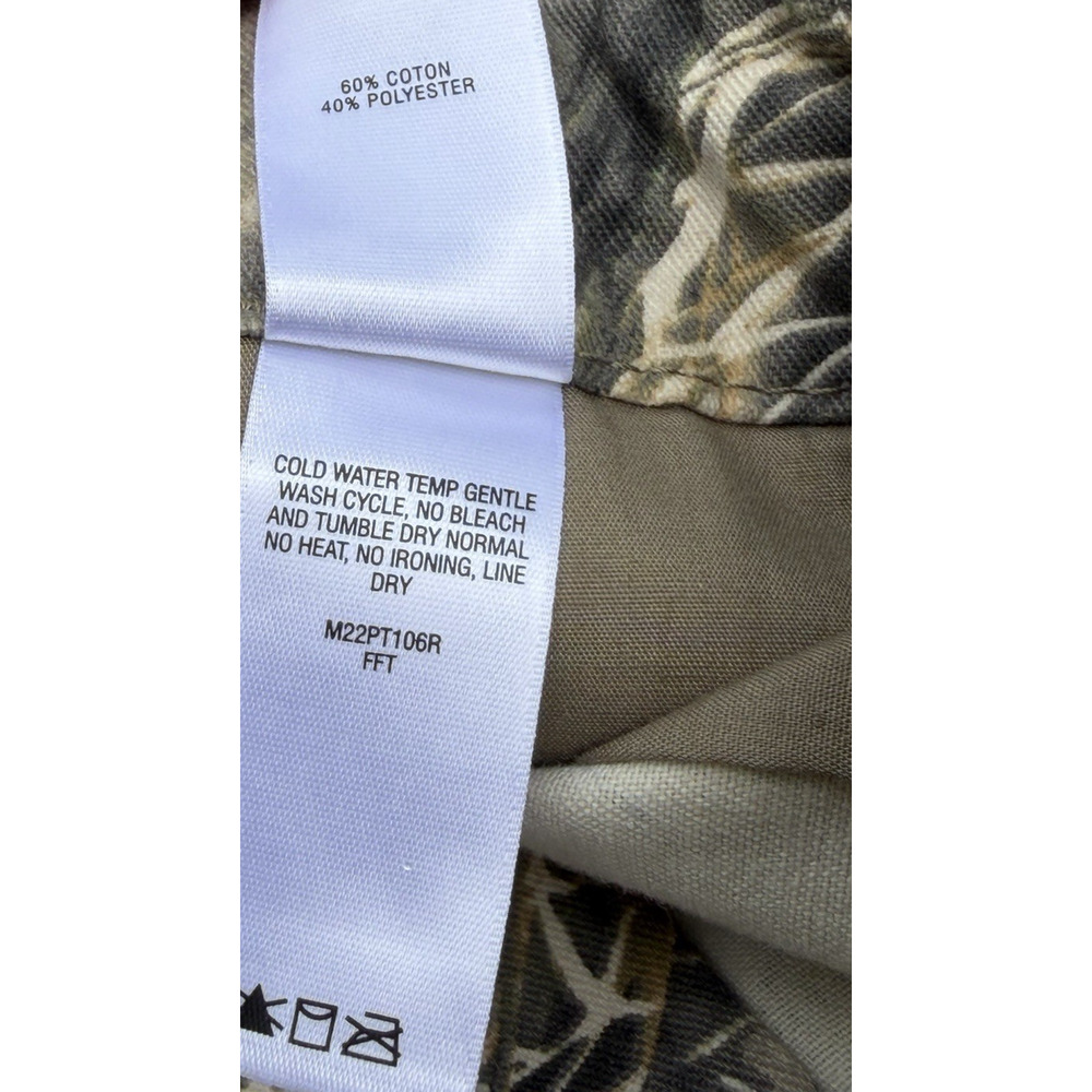 Cabela's Zonz Woodlands Camo Hunting Cargo Pants Mens 40 Adjustable Waist Pocket - Picture 12 of 12